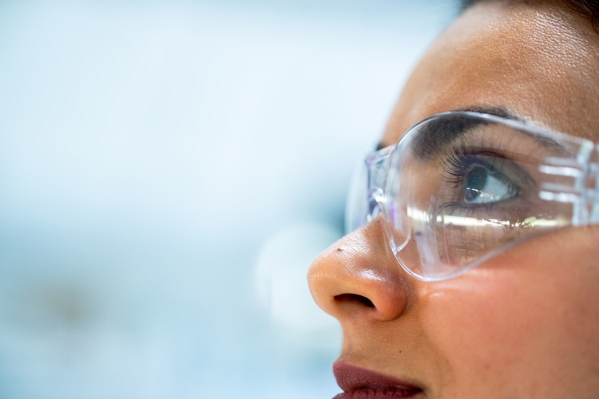 Scientist in research lab